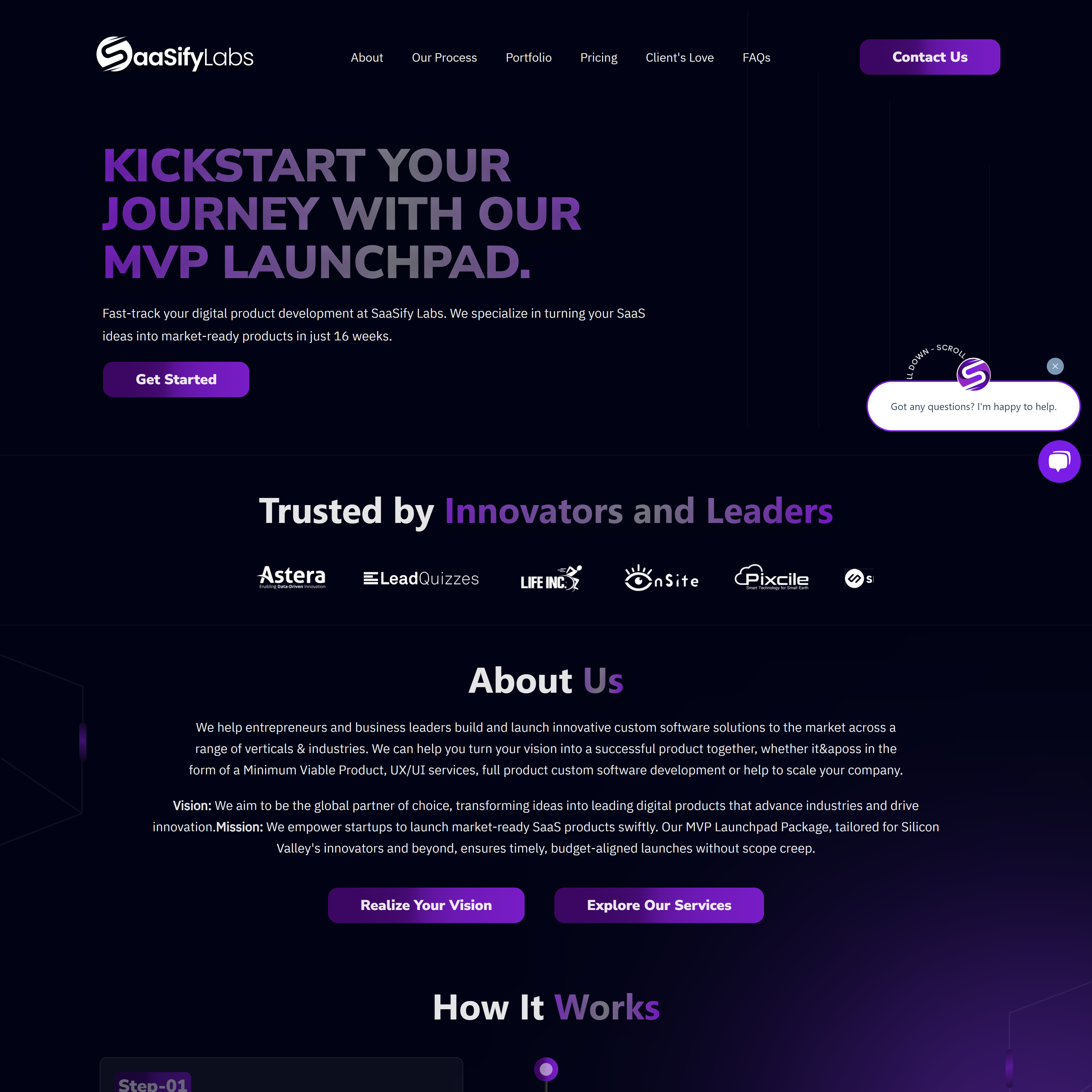 Saasify Labs Business Website screenshot 1